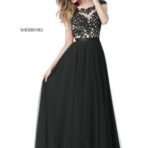 NWT Sherri Hill black prom dress 51638